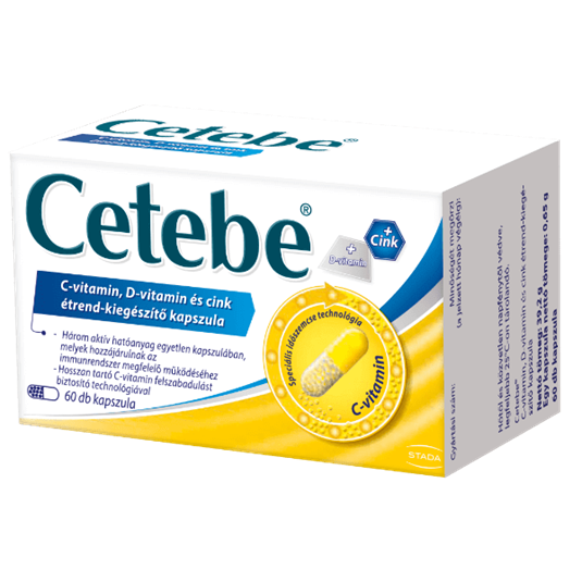 Cetebe C-vitamin, D-vitamin és cink